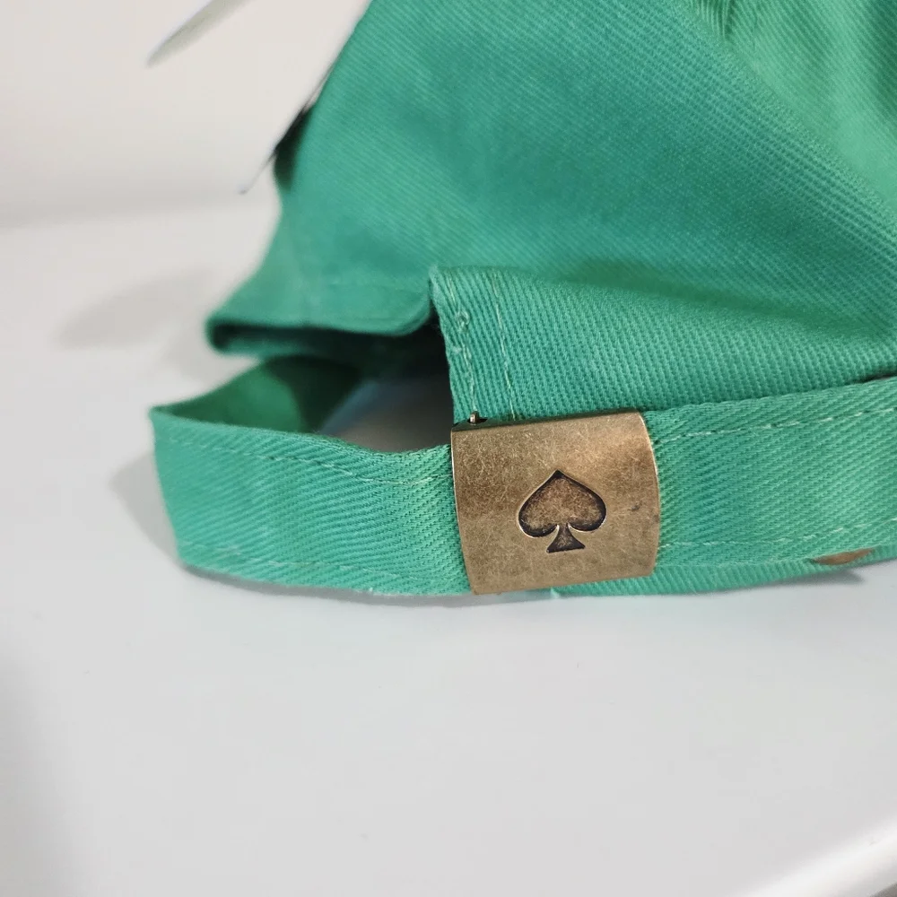 kate spade green "party hat" baseball cap - Picture 2 of 4